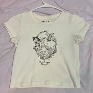 brandy melville/john galt fairy crop top